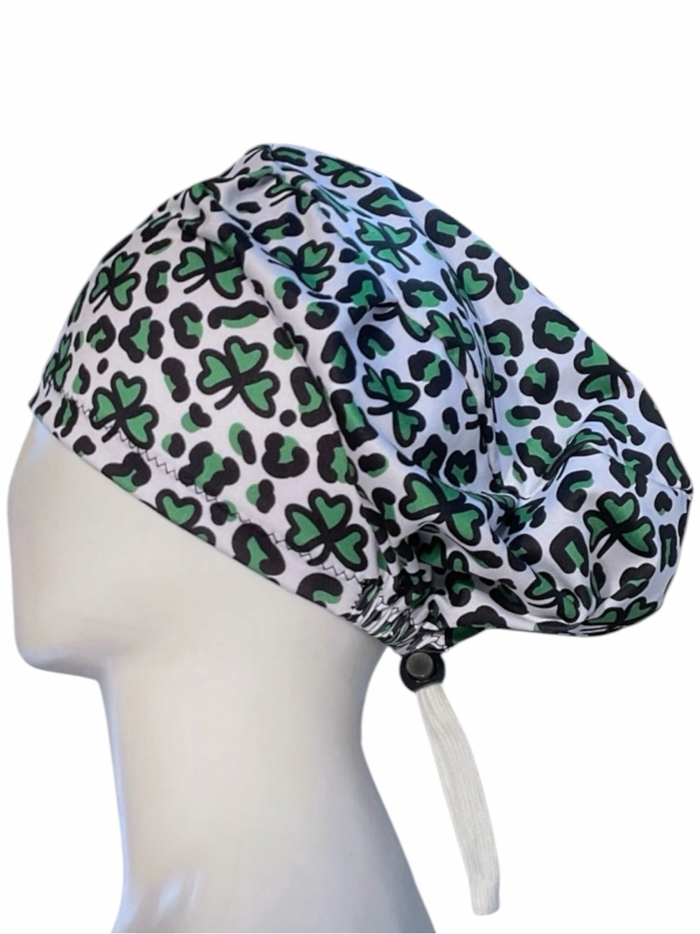 Clover & Leopard Euro Scrub Hat NWOT